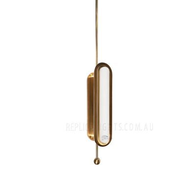 Capsule 2 Light Brass Linear Pendant