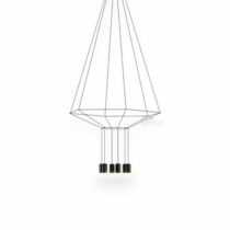 Replica Hexagonal 6 Light Long Hanging Wireflow Pendant