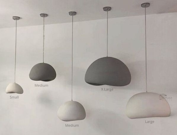 Fibre Grey Cloud Pendant Light - Image 2