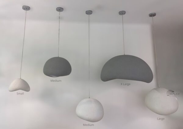 Fibre Grey Cloud Pendant Light - Image 3