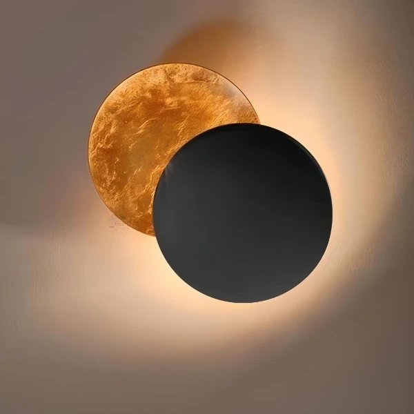 Sea Shell Rose Gold Two Disc Wall Sconce - Image 11