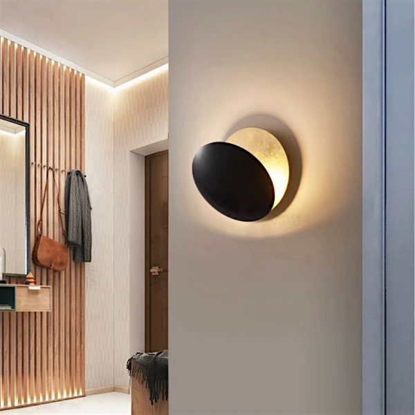 Sea Shell Rose Gold Two Disc Wall Sconce - Image 12