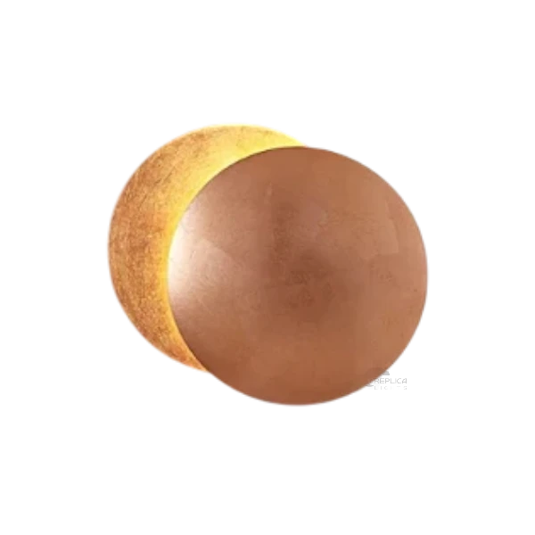 Sea Shell Rose Gold Two Disc Wall Sconce