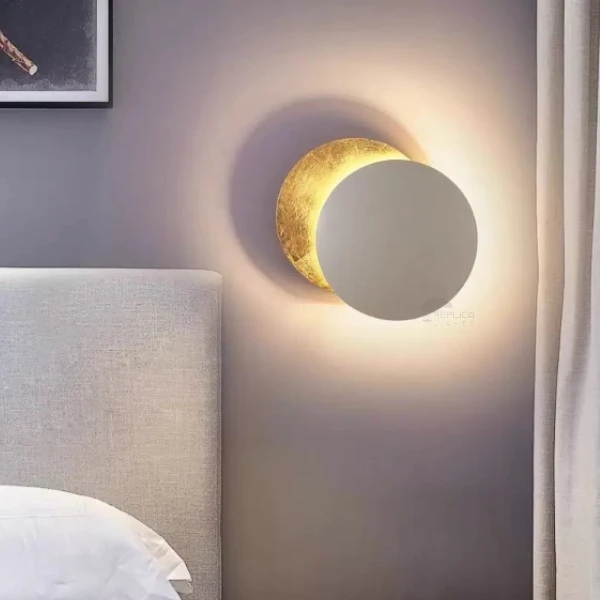 Sea Shell Rose Gold Two Disc Wall Sconce - Image 15