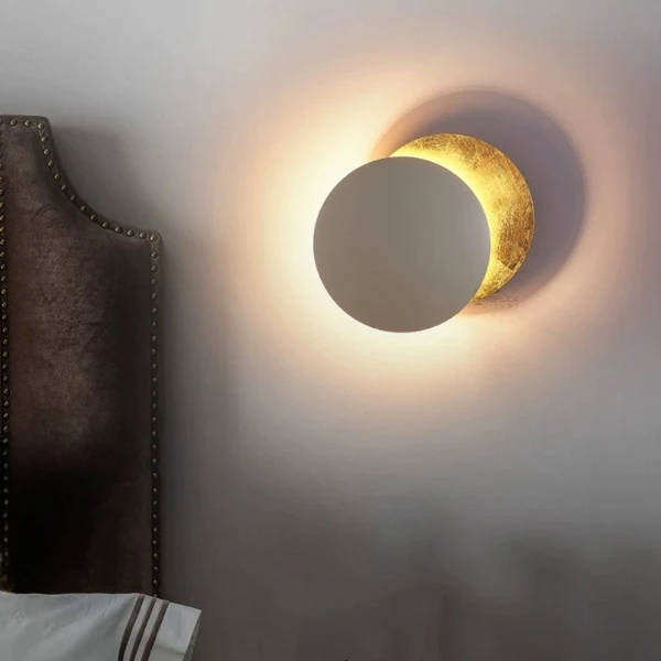 Sea Shell Rose Gold Two Disc Wall Sconce - Image 16