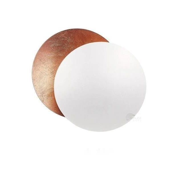 Sea Shell Rose Gold Two Disc Wall Sconce - Image 13