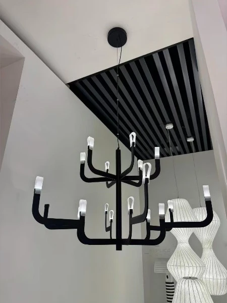 Just Black 18 Light Pendant Chandelier