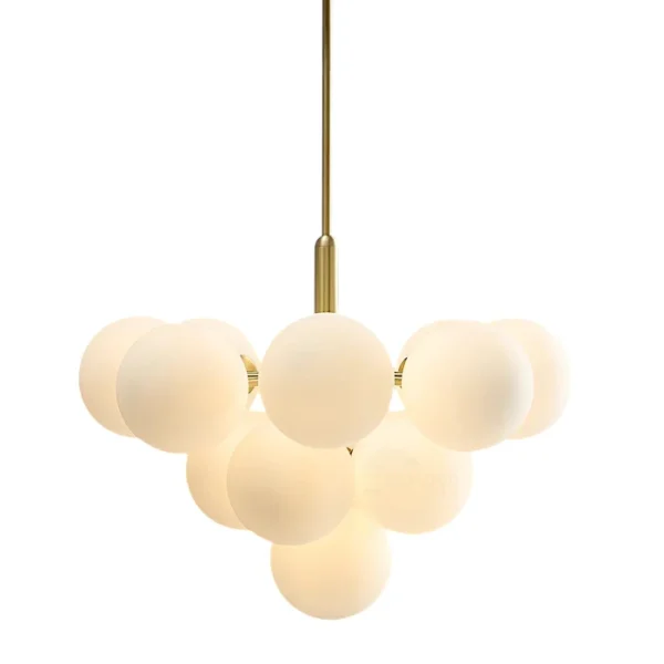 Opal White Vine 13 Light Pendant Chandelier