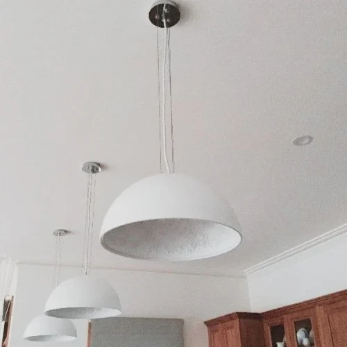 Flos Skygarden White Pendant in Kitchen
