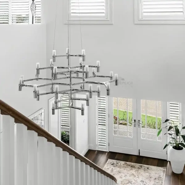 nemo crown major pendant light Installed Stairwell Insitu