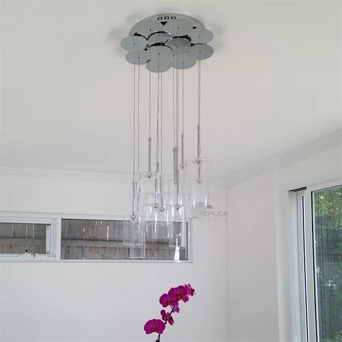 spillray 12 light pendant