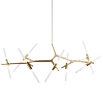 autumn 14 light pendant architectural gold chandelier