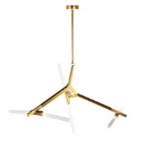 autumn 6 light pendant modern branch gold chandelier