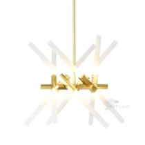 autumn x 12 light gold sculptural branch pendant chandelier