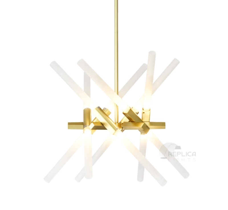autumn x 12 light gold sculptural branch pendant chandelier