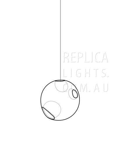 Replica Bocci 28.1 by Omer Arbel Glass Pendant Light - Image 2