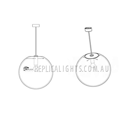 Replica Classicon Selene Glass Pendant Light by Sandra Lindner - Image 3