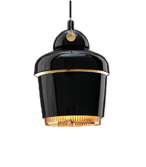 Replica Artek a330 Black Bell Pendant Light - Image 2