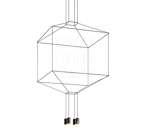 Replica Wire Pendant 4 Light Vibia Wireflow Lighting by Arik Levy