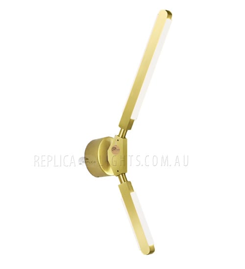 Replica Pris Minor Gold Wall Lamp by Pelle