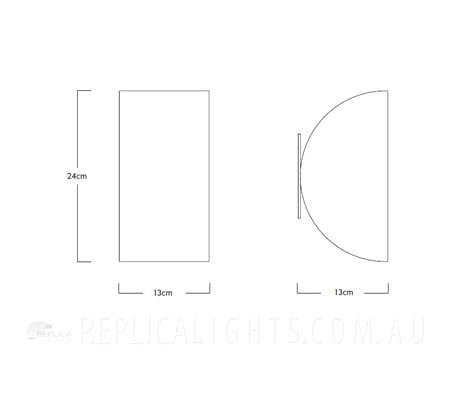 Replica Black Cora Ceiling Wall Sconce Light - Image 3