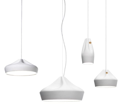 Replica Marset Pleat Box 24 White Ceramic Pendant Light - Image 2