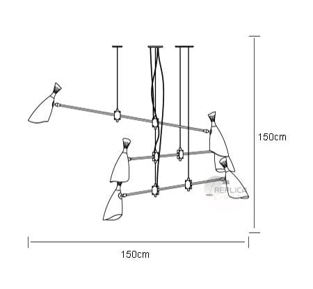 Replica Delightfull Duke 12 Light Suspension Chandelier Pendant Lighting - Image 2