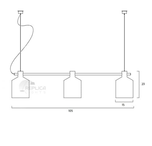 Silo Trio Pendant Zero Lighting