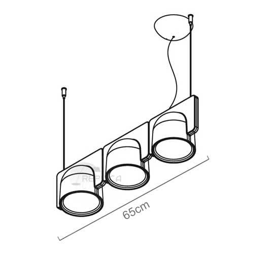 Replica Igloo 3 Down Light Pendant by Fontana Arte - Image 2