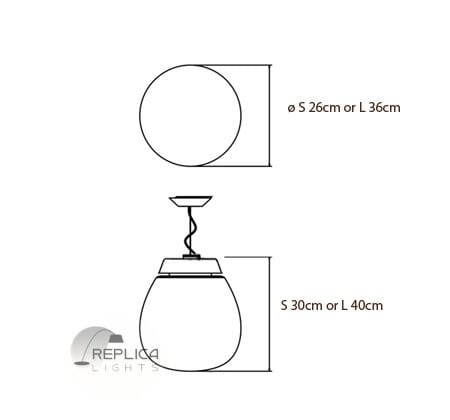 Replica Hand Blown Empatia Glass Pendant Light - Image 2