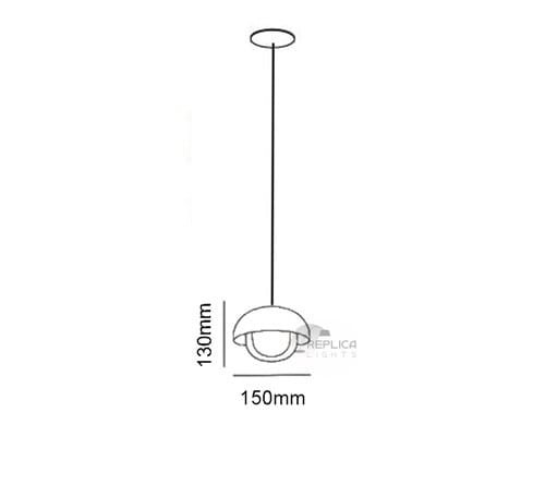 Replica Metal Dome Muse Pendant Light by Tooy - Image 2