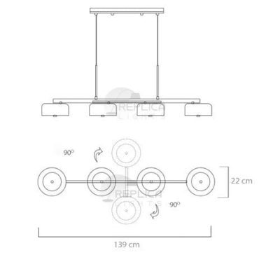 Drum Pendant Light Lalu Diagram