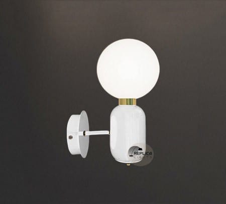Parachilna Aballs White Wall Sconce by Jaime Hayon