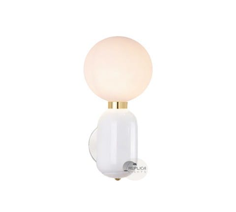 Parachilna Aballs White Wall Sconce by Jaime Hayon
