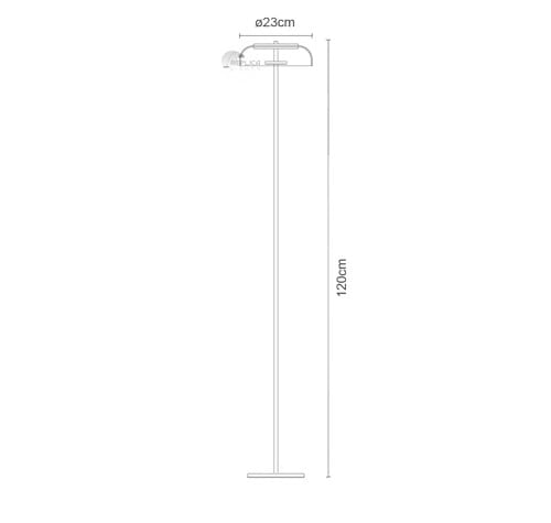 Replica Brushed Golden Blossi Floor Standing Lamp by Nuura Design - Image 2